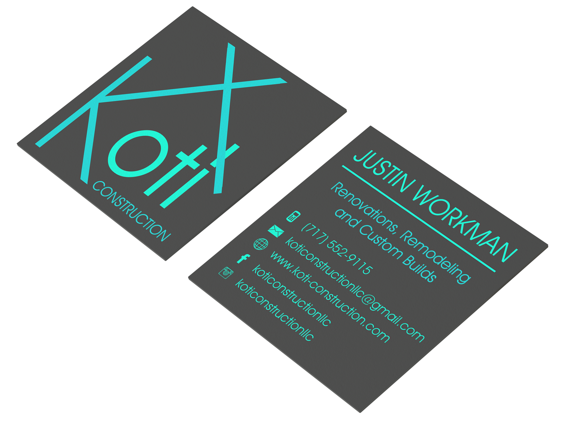 Koti Construction Business Cards